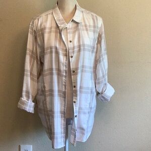 Flannel plaid shaket XL